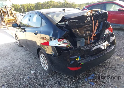 2013 Hyundai Accent Gls z USA, uszkodzony, nr VIN KMHCT4AE7DU397478
